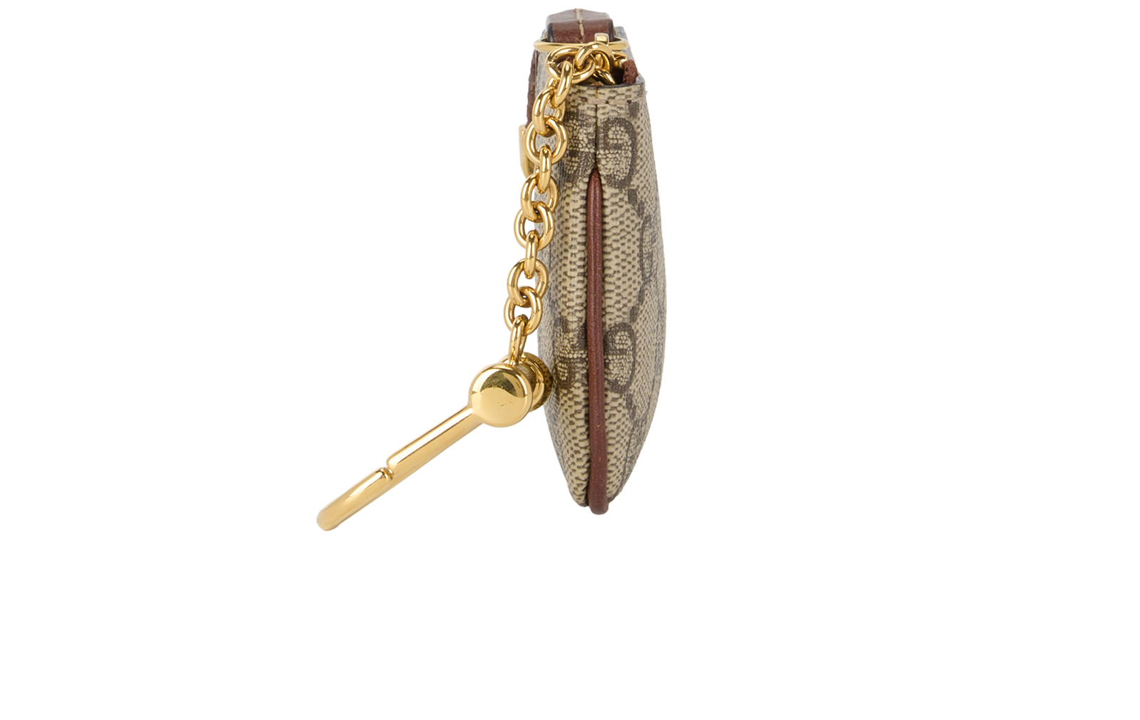 Gucci Key Pouch, &pound;190, Accessories, Beige, Canvas, Side view